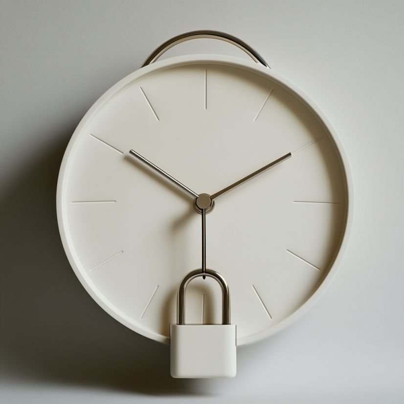 A clock with lock