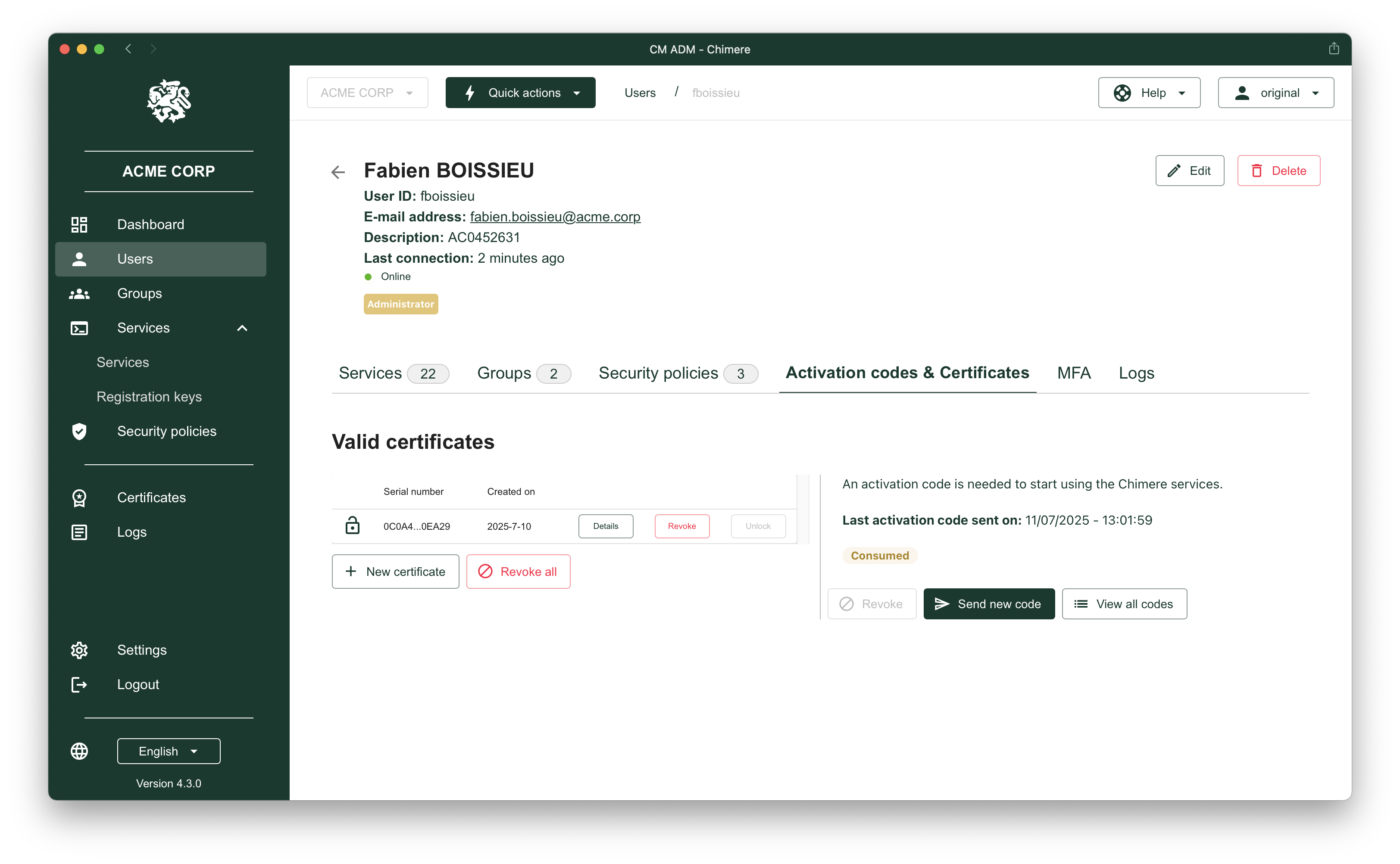 Product screenshot
